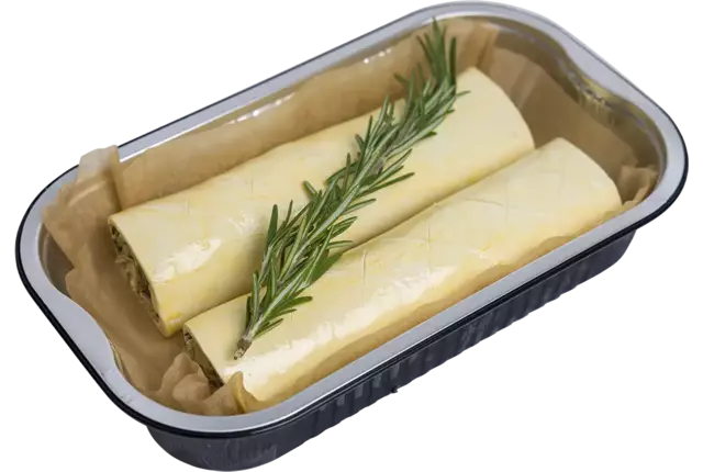 Pulled plant-beef wellington stuk